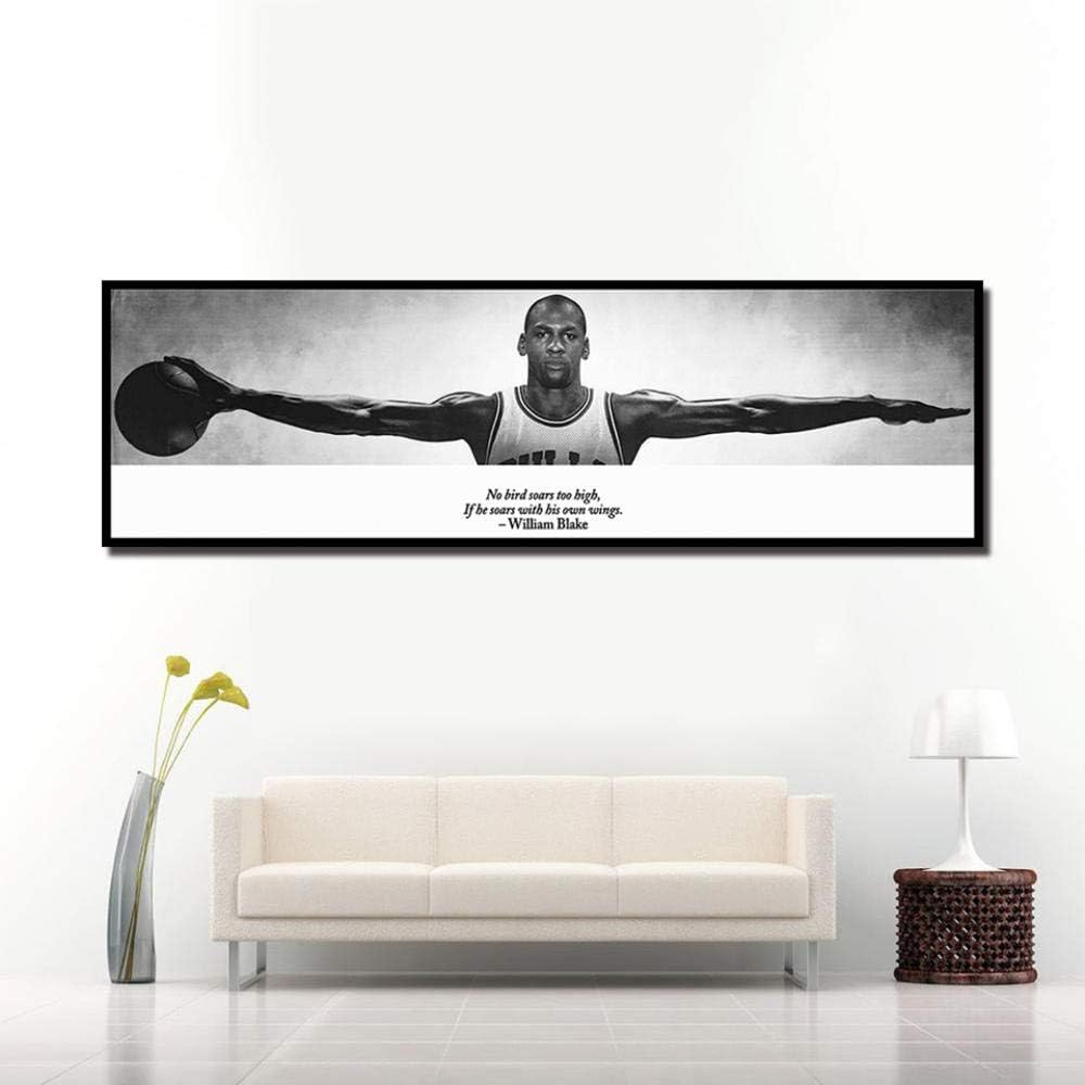 Michael Jordan Plaque Mount (15x45) - Legendary Basketball Wall Art, Ready to Display