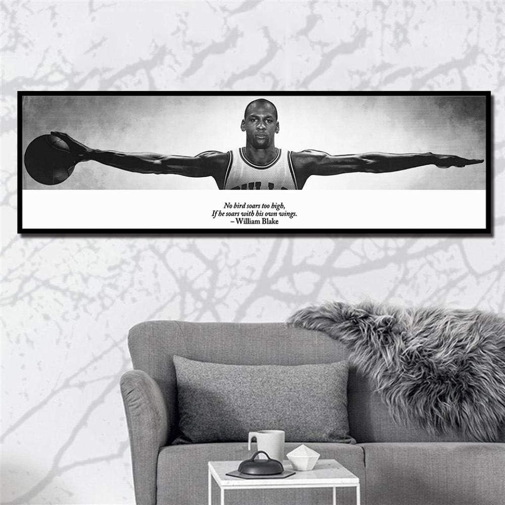 Michael Jordan Plaque Mount (15x45) - Legendary Basketball Wall Art, Ready to Display