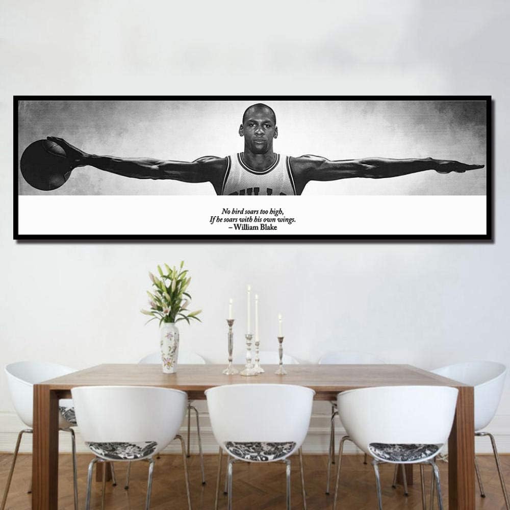 Michael Jordan Plaque Mount (15x45) - Legendary Basketball Wall Art, Ready to Display