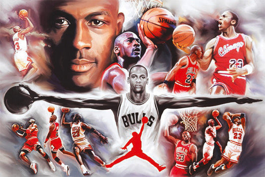 Michael Jordan Plaque Mount (24x36) - Ready to Hang | Perfect for Fans & Collectors