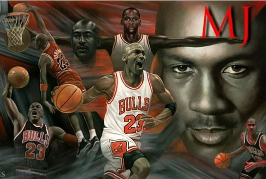 Michael Jordan 24x36" Plaque Mount