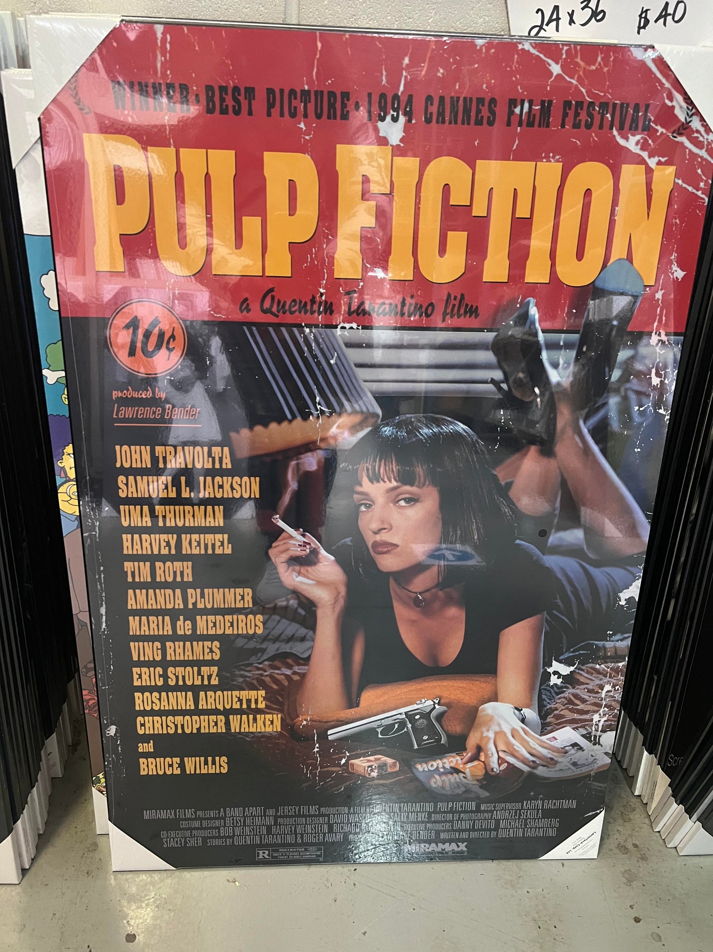 PULP FICTION Plaque Mount 24x36"